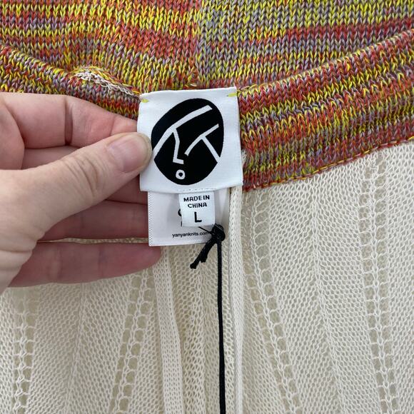 NWT YanYan Knits Honey Pant Ivory L - Picture 8 of 14